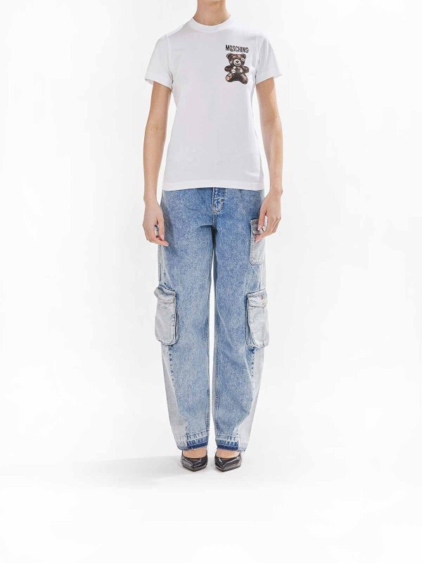 MOSCHINO: T-shirts online - T-Shirt - Blanc