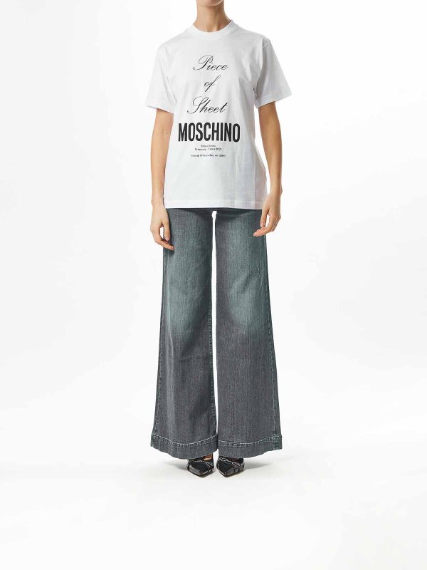 MOSCHINO: T-shirts online - T-Shirt - Weiß