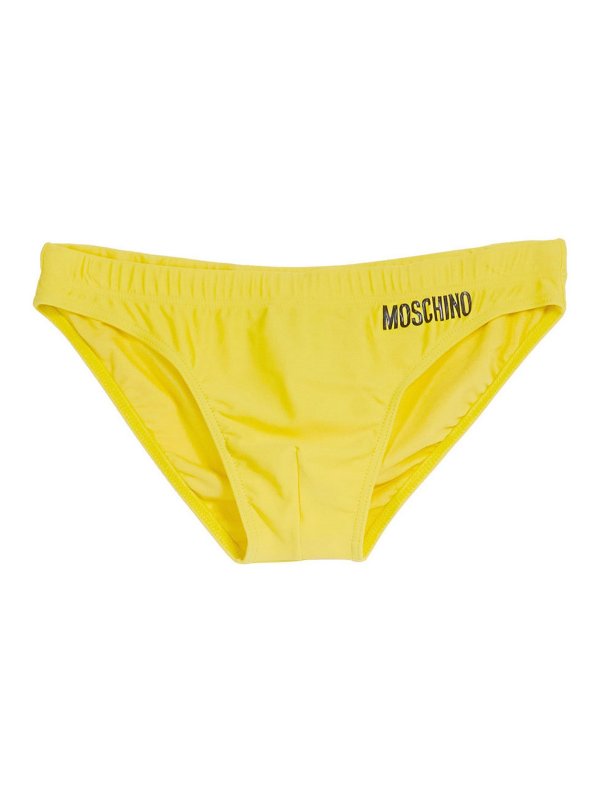 MOSCHINO: 水着 - スイムショーツ/スイムトランクス - イエロー