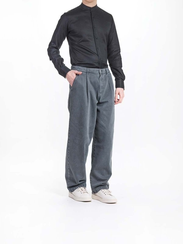 The Best Shops MOSCHINO: カジュアルトラウザー - カジュアルパンツ - 黒