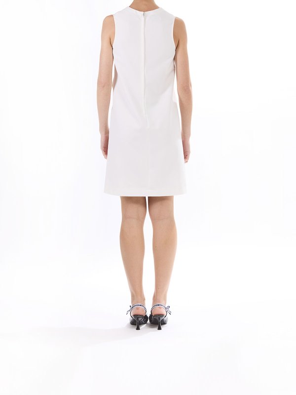 Knielanges Kleid - Weiß shop online: MOSCHINO JEANS