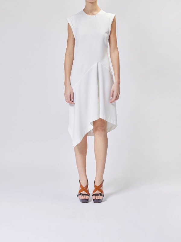 MOSCHINO JEANS: knee length dresses online - Asymmetrical shutted dress