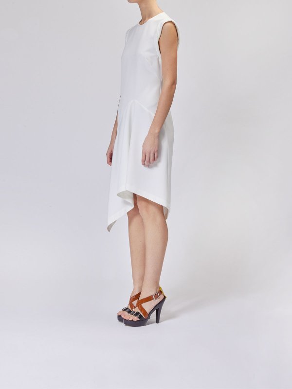 The Best Shops MOSCHINO JEANS: knee length dresses - Asymmetrical shutted dress