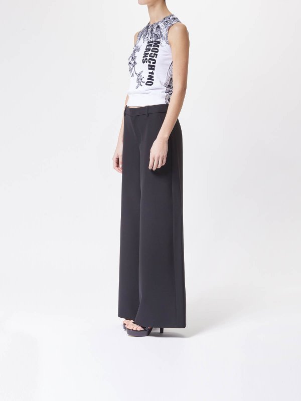 The Best Shops MOSCHINO JEANS: boat necks - Top Smanicato In Maglia