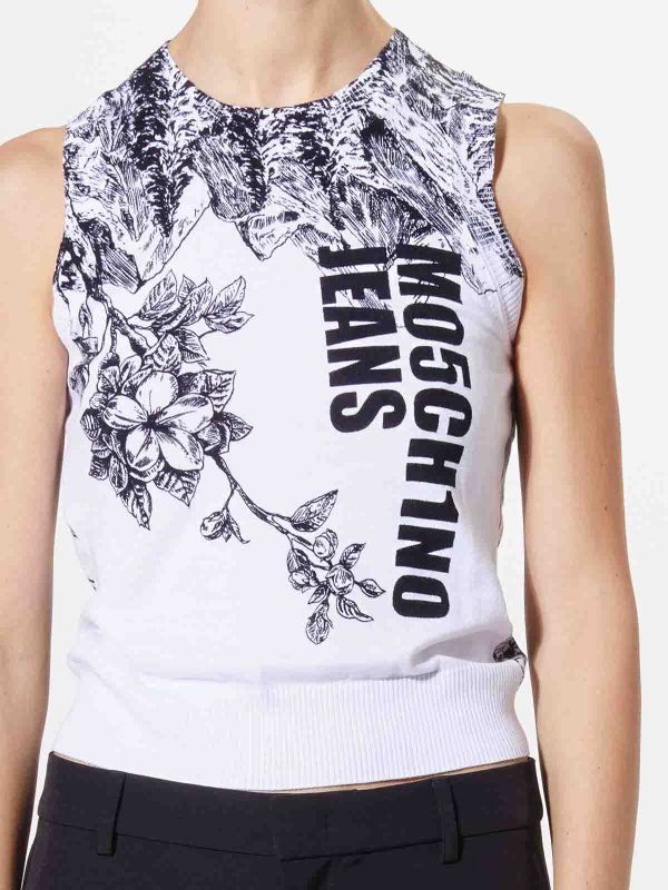 MOSCHINO JEANS buy online Top Smanicato In Maglia