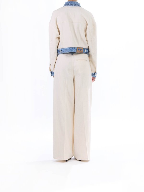 カジュアルパンツ - ベージュ shop online: MOSCHINO JEANS