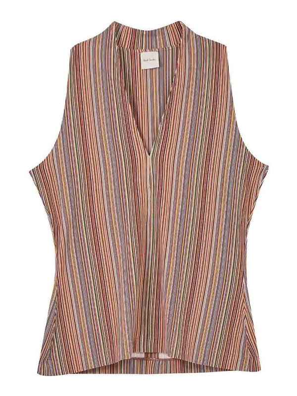 PAUL SMITH: Tops & Débardeurs - Top - Multicolore