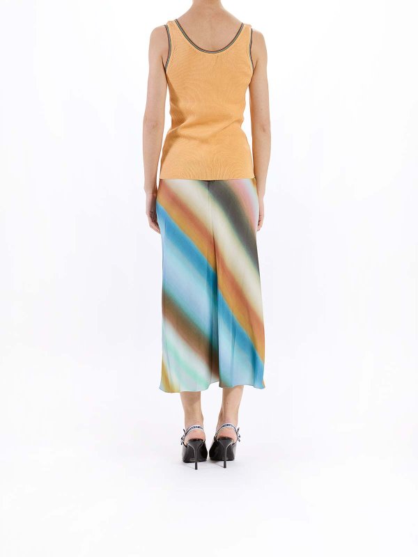 Pull Col Bateau - Orange Clair shop online: PAUL SMITH