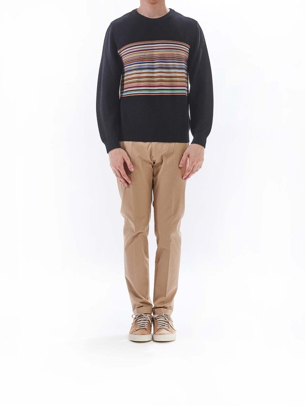 PAUL SMITH: boat necks online - Classic row strip shirt PS