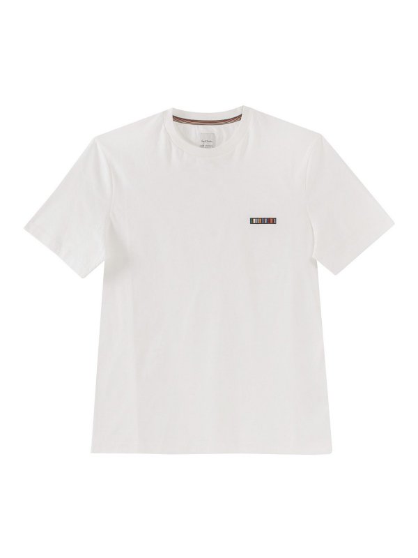 PAUL SMITH: t-shirts - T-Shirt Logo Multiriga Ps