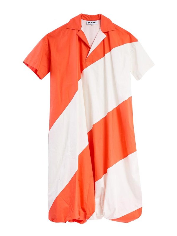 SUNNEI: Knielange Kleider - Knielanges Kleid - Bunt