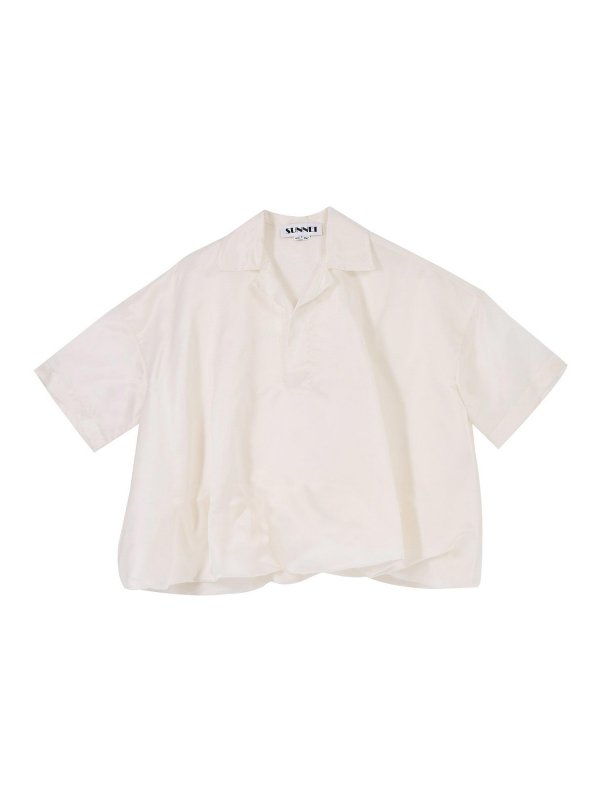 SUNNEI: polo shirts - Puffy Shortsleeve Polo