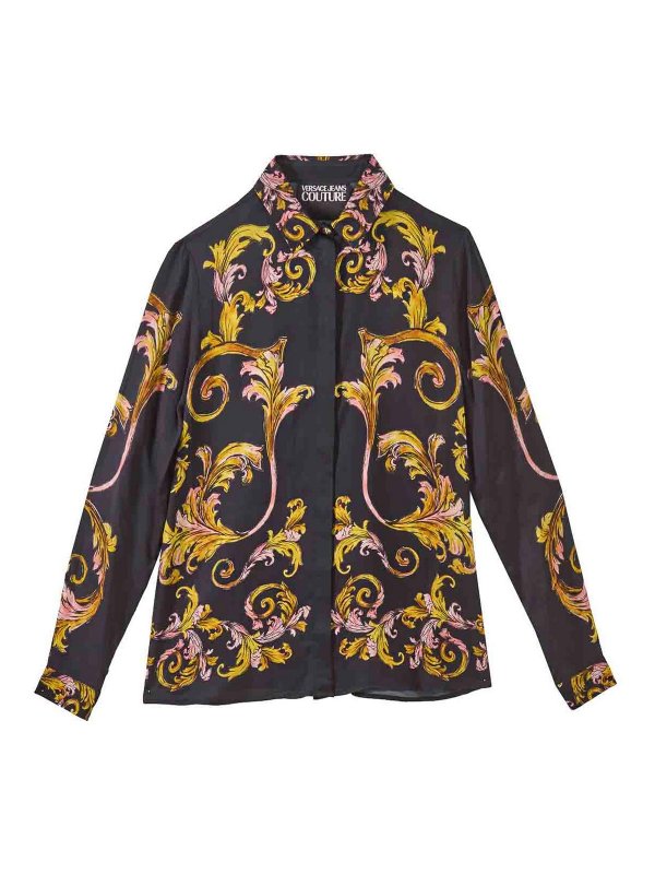 VERSACE JEANS: shirts - Room shirt Baroque placed