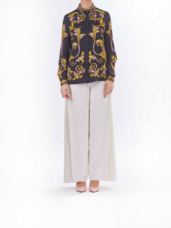 VERSACE JEANS: shirts online - Room shirt Baroque placed