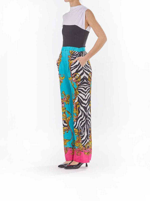 The Best Shops VERSACE JEANS: casual trousers - Baroque zebra trousers