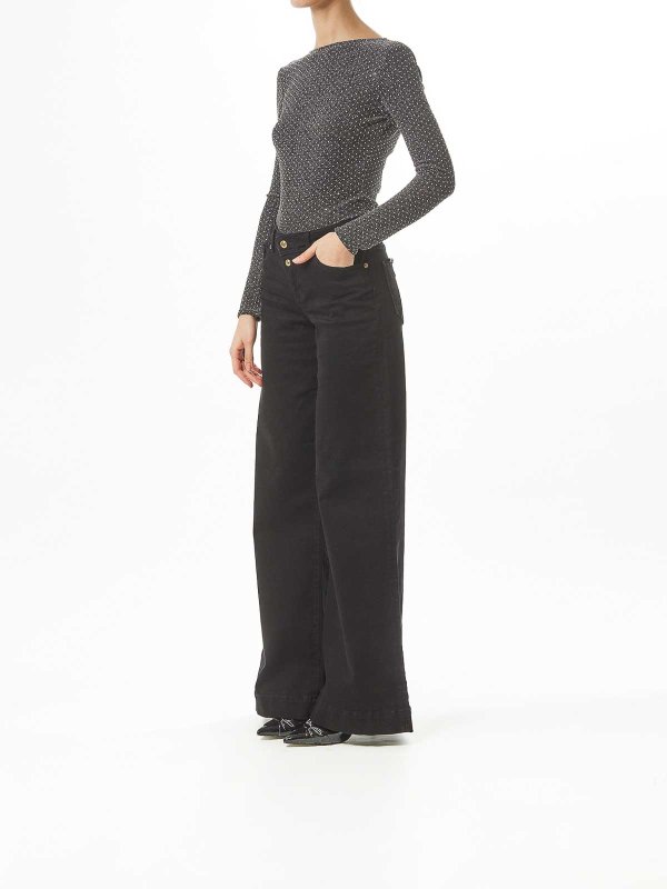 The Best Shops VERSACE JEANS: カジュアルトラウザー - カジュアルパンツ - 黒