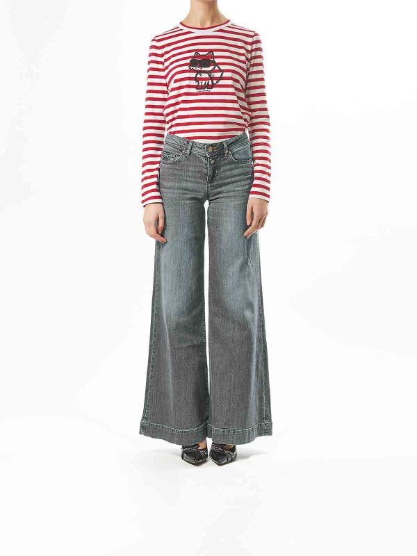 VERSACE JEANS: Jeans à jambe droite online - Jean Droit - Multicolore