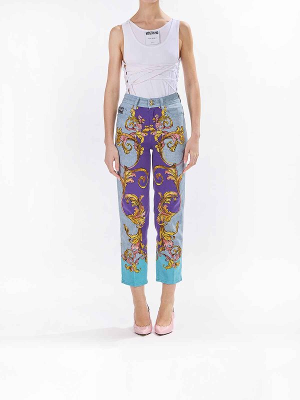 VERSACE JEANS: casual trousers online - Nina Placed Baroque Trousers