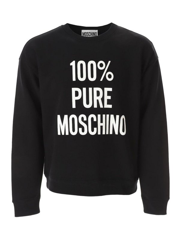 MOSCHINO: スウェット＆セーター - スウェットシャツ/セーター - 黒
