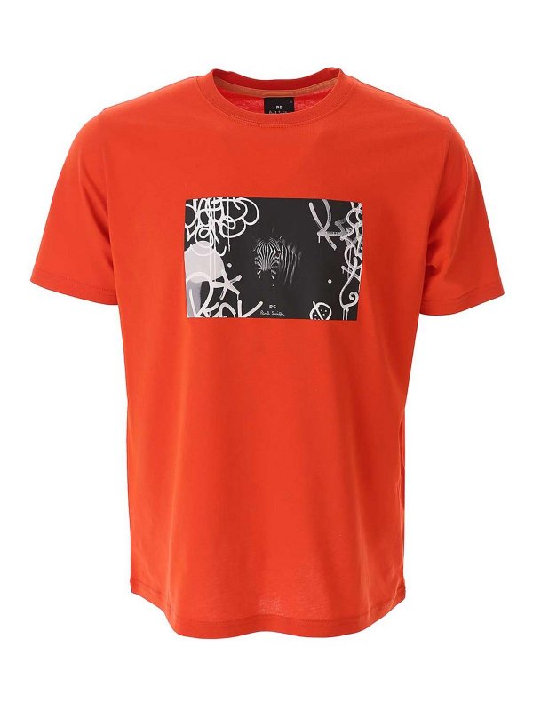 PS BY PAUL SMITH: T-shirts - T-Shirt - Rouge