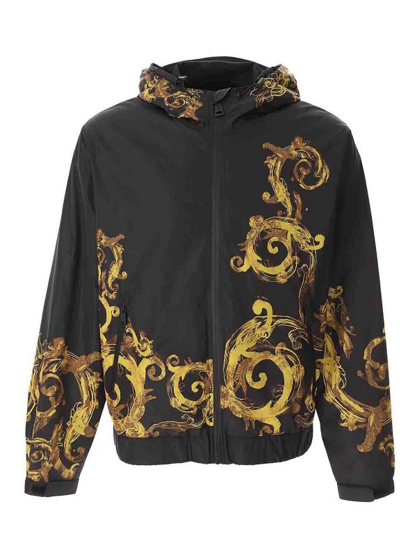 VERSACE JEANS: casual jackets - Placed Print Jacket