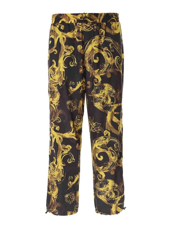 VERSACE JEANS: トラウザーショーツ - ショートパンツ - 黒