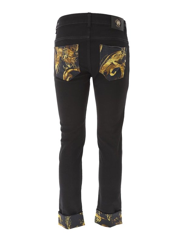 VERSACE JEANS: Jeans évasés online - Jean Bootcut - Noir