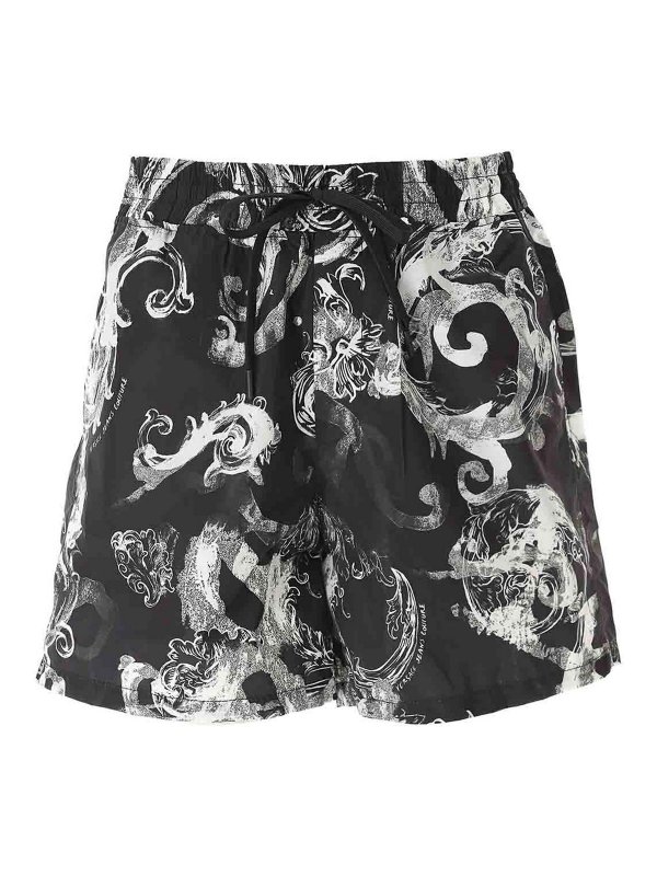 VERSACE JEANS: Trousers Shorts - Watercolor Short