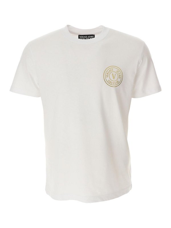 VERSACE JEANS: T-shirts - T-Shirt - Weiß