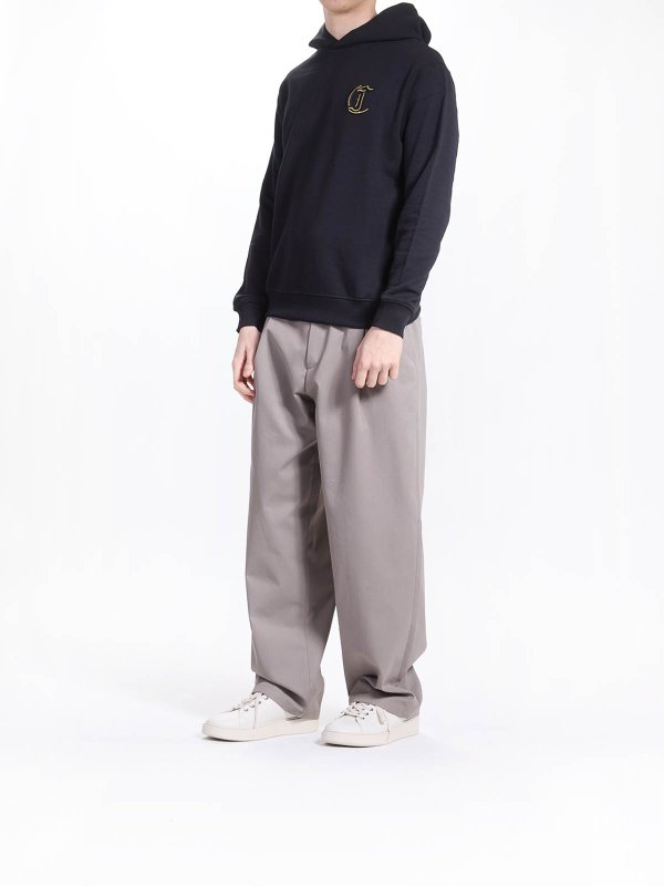 The Best Shops JUST CAVALLI: Sweatshirts & Sweaters - Jc Embroidery Lurex Sweatshirt