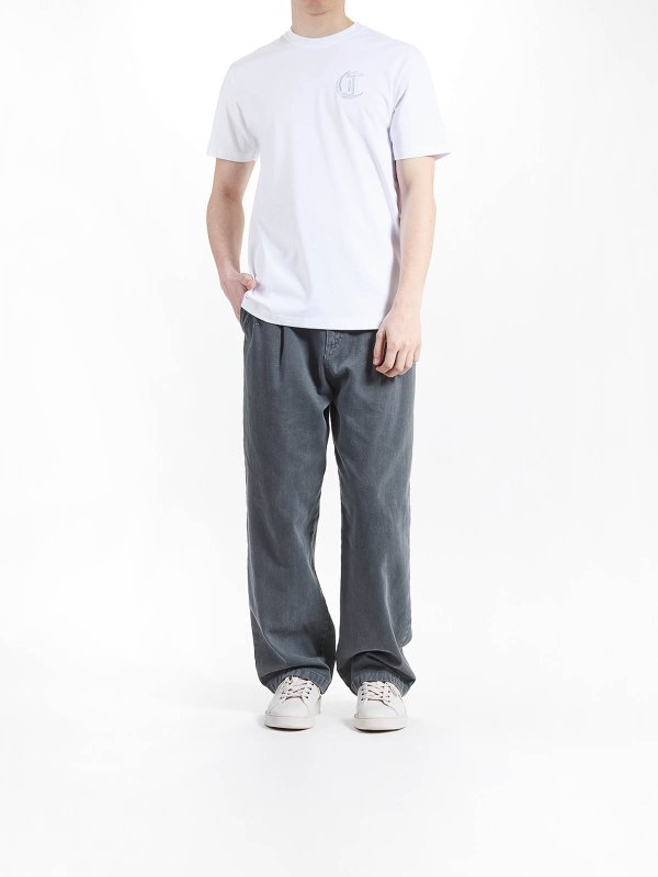 JUST CAVALLI: t-shirts online - Jc Embroidery Lurex T-Shirt