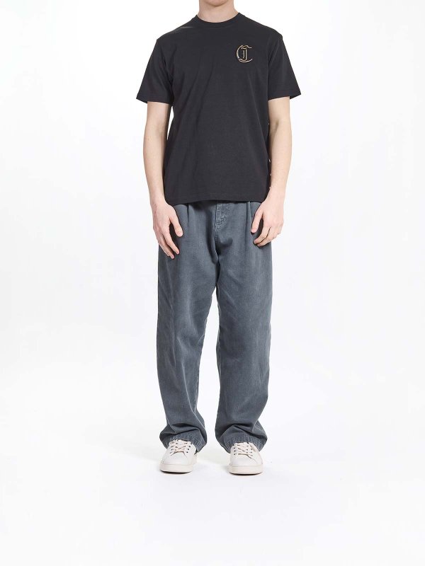 JUST CAVALLI: t-shirts online - Jc Embroidery Lurex T-Shirt