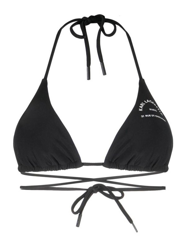KARL LAGERFELD: bikini - Triangolo con logo