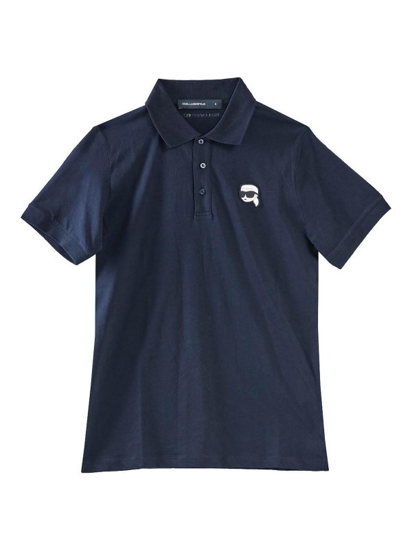 KARL LAGERFELD: Poloshirts - Poloshirt - Blau