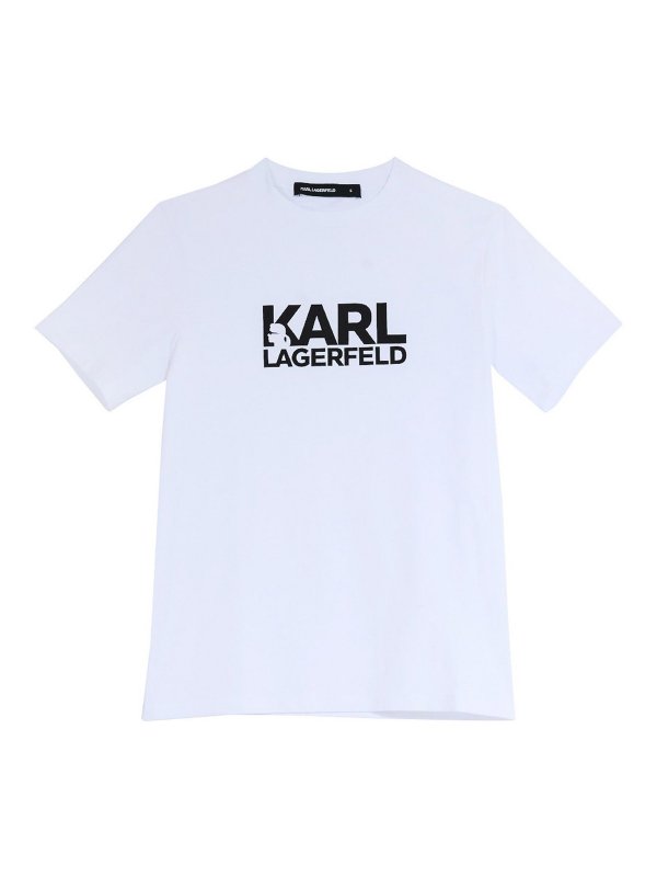 KARL LAGERFELD: T-shirts - T-Shirt - Weiß