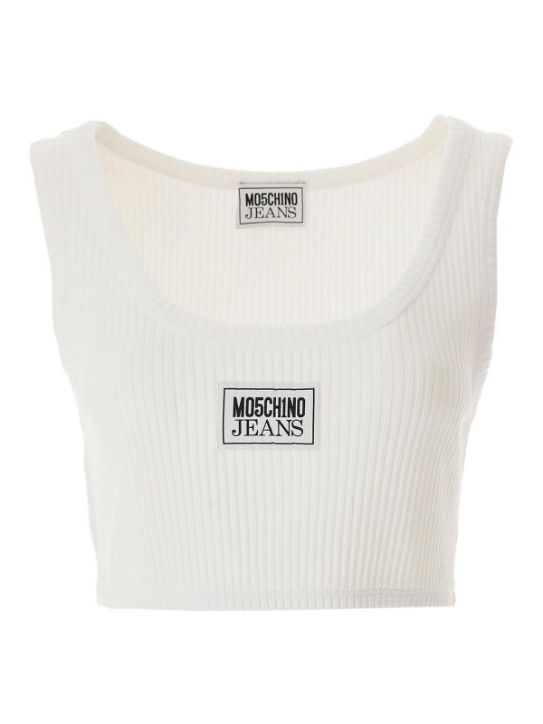 MOSCHINO JEANS: Tops & Tank tops - Iconic Cropped Top