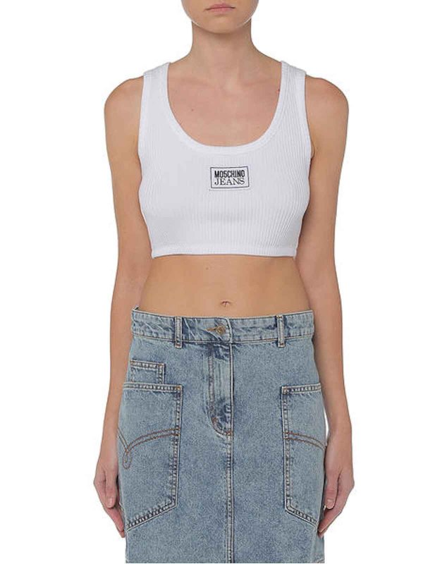 MOSCHINO JEANS: Tops & Tank tops online - Iconic Cropped Top