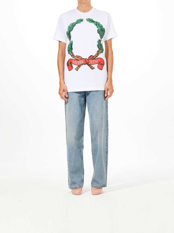 MOSCHINO: T-shirts online - T-Shirt - Weiß