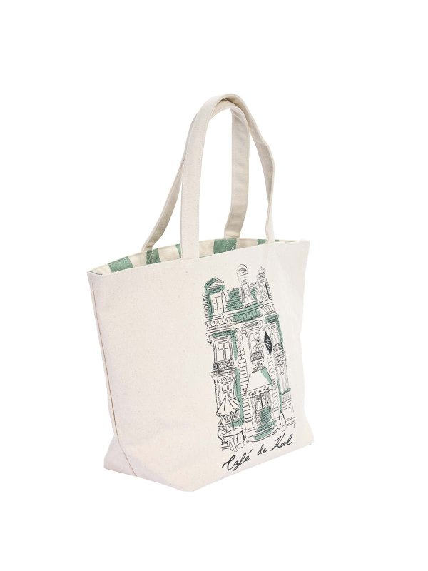 トートバッグ - ベージュ shop online: KARL LAGERFELD