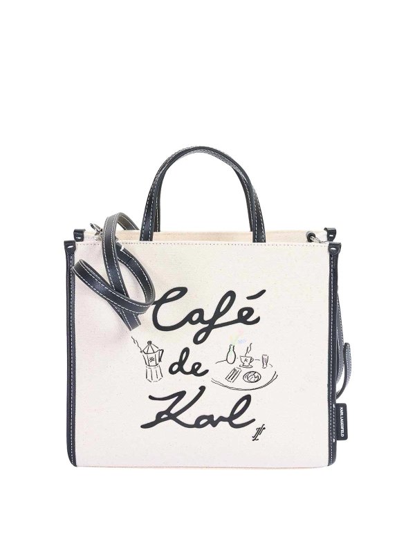 KARL LAGERFELD: Handtaschen - Shopper - Beige