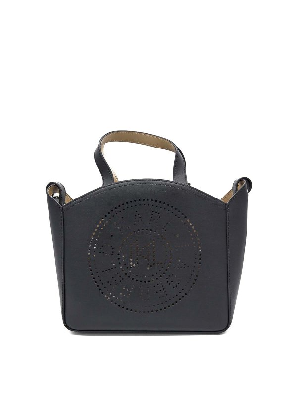 KARL LAGERFELD: totes bags - K/Circle Small Tote Perforated