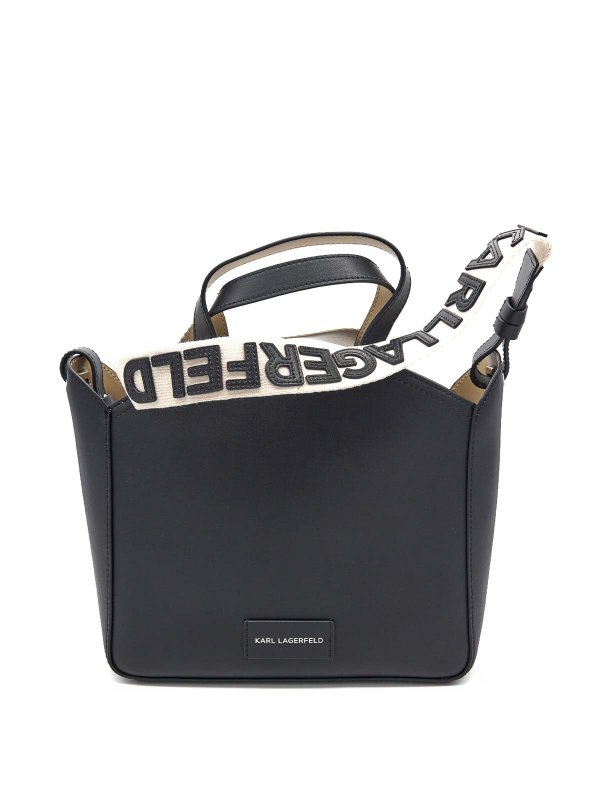 K/Circle Small Tote Perforated shop online: KARL LAGERFELD
