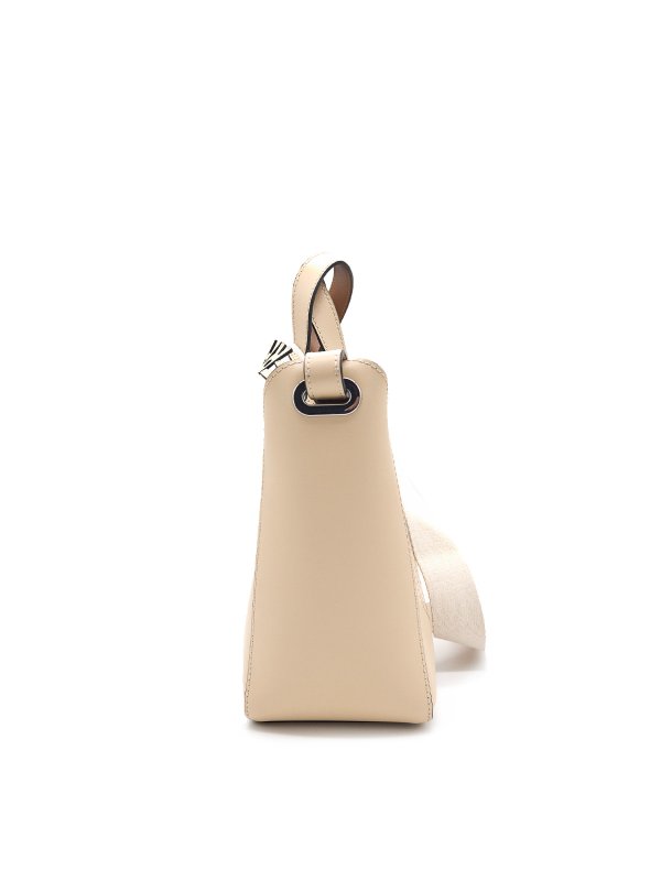 KARL LAGERFELD: totes bags online - K/Circle Small Tote Perforated