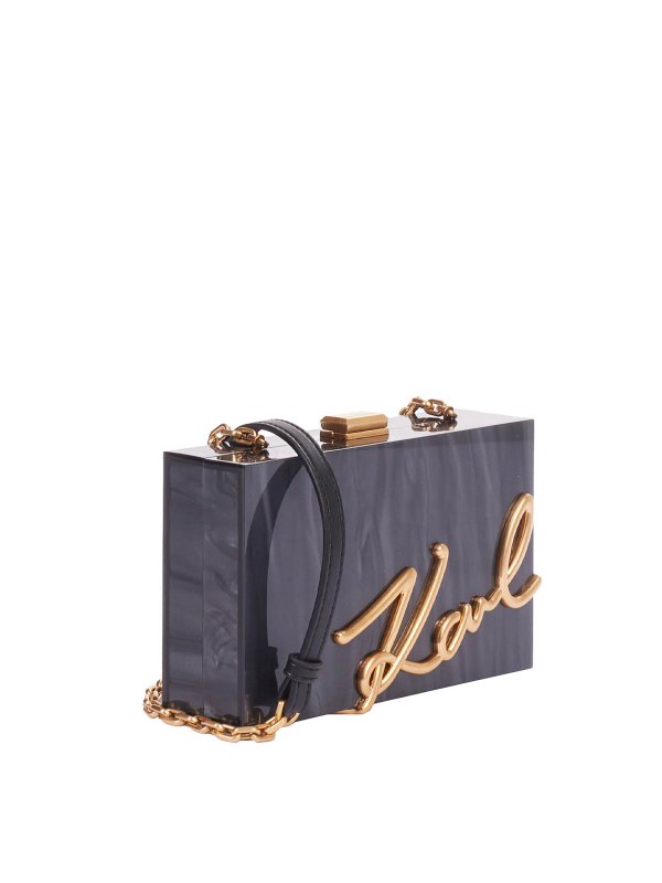KARL LAGERFELD: クラッチバッグ online - クラッチバッグ - 黒