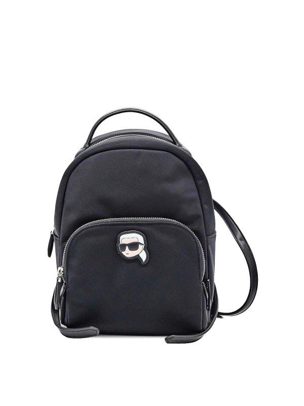 KARL LAGERFELD: backpacks - Ikon Nylon Small Backpack