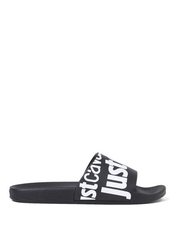 JUST CAVALLI: sandali - Logo Pool Slide