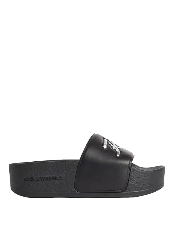 KARL LAGERFELD: Sandalias - Sandalias - Negro