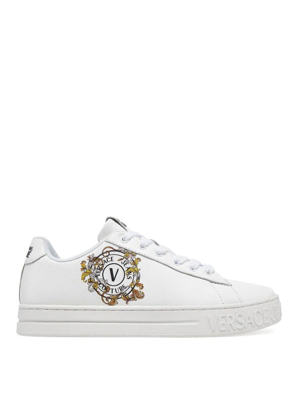 VERSACE JEANS: trainers - Court Baroque Emblem Sneakers