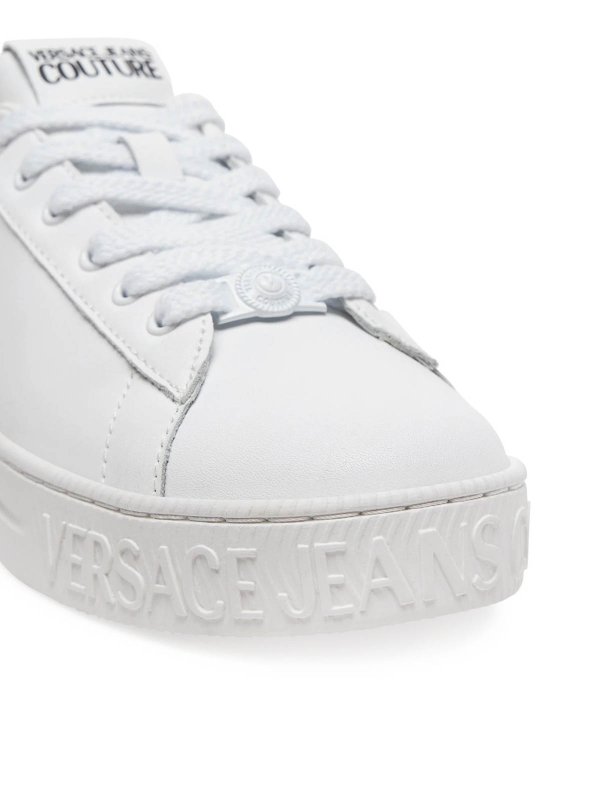 The Best Shops VERSACE JEANS: Court Baroque Emblem Sneakers