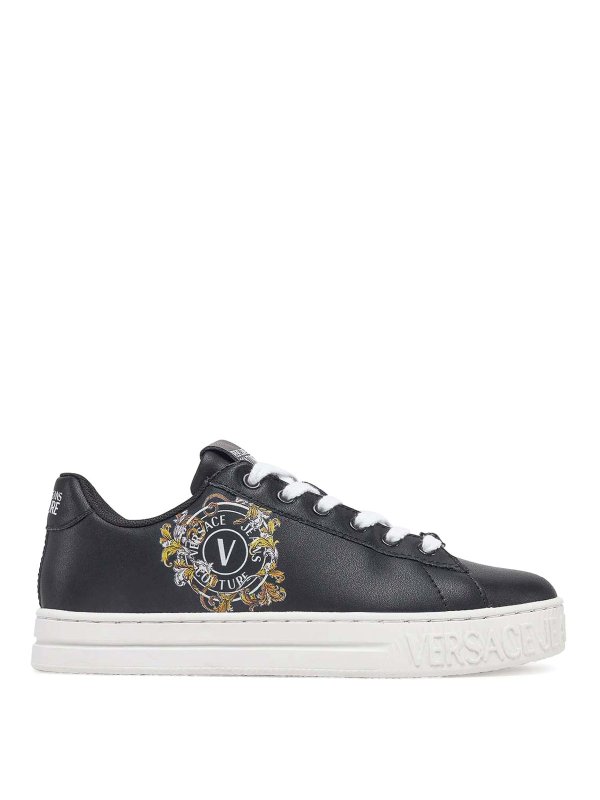 VERSACE JEANS: trainers - Court Baroque Emblem Sneakers